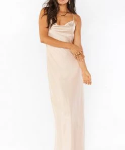 Show Me Your Mumu Dresses Tuscany Maxi Slip Dress ~ Champagne Luxe Satin 15 Show Me Your Mumu Dresses Tuscany Maxi Slip Dress ~ Champagne Luxe Satin