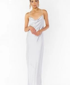Show Me Your Mumu Tuscany Maxi Slip Dress ~ Silver Luxe Satin Dresses 13 Show Me Your Mumu Tuscany Maxi Slip Dress ~ Silver Luxe Satin Dresses