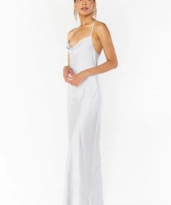 Show Me Your Mumu Tuscany Maxi Slip Dress ~ Silver Luxe Satin Dresses 10 Show Me Your Mumu Tuscany Maxi Slip Dress ~ Silver Luxe Satin Dresses