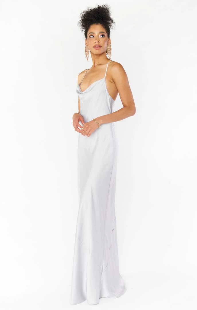 Show Me Your Mumu Tuscany Maxi Slip Dress ~ Silver Luxe Satin Dresses 4 Show Me Your Mumu Tuscany Maxi Slip Dress ~ Silver Luxe Satin Dresses