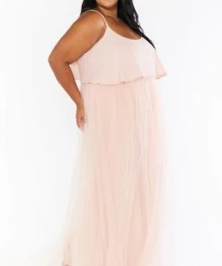 Show Me Your Mumu Bridesmaids Dresses Olivia Overskirt ~ Dusty Blush Tulle