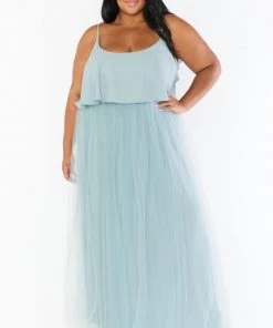 Show Me Your Mumu Olivia Overskirt ~ Silver Sage Tulle Bridesmaids Dresses
