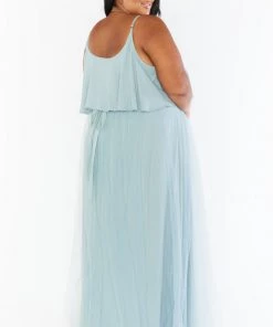 Show Me Your Mumu Olivia Overskirt ~ Silver Sage Tulle Bridesmaids Dresses