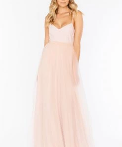 Show Me Your Mumu Bridesmaids Dresses Olivia Overskirt ~ Dusty Blush Tulle