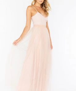 Show Me Your Mumu Bridesmaids Dresses Olivia Overskirt ~ Dusty Blush Tulle