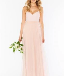 Show Me Your Mumu Bridesmaids Dresses Olivia Overskirt ~ Dusty Blush Tulle