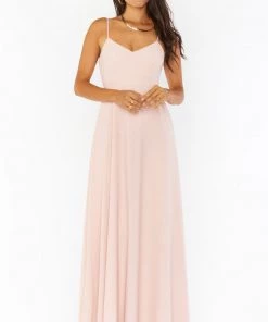 Show Me Your Mumu Faith Maxi Dress ~ Dusty Blush Crisp