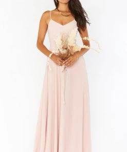 Show Me Your Mumu Faith Maxi Dress ~ Dusty Blush Crisp
