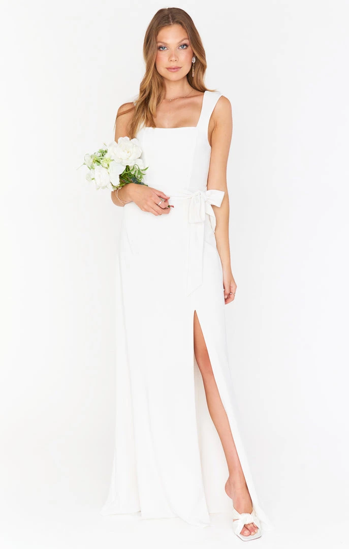 Show Me Your Mumu Dresses Paris Gown ~ White Stretch 10 Show Me Your Mumu Dresses Paris Gown ~ White Stretch