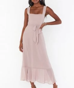 Show Me Your Mumu Claire Midi Dress ~ Soft Beige Chiffon 16 Show Me Your Mumu Claire Midi Dress ~ Soft Beige Chiffon