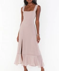 Show Me Your Mumu Claire Midi Dress ~ Soft Beige Chiffon 13 Show Me Your Mumu Claire Midi Dress ~ Soft Beige Chiffon