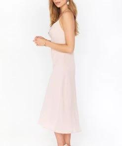 Show Me Your Mumu Verona Cowl Dress ~ Dusty Blush Crisp Dresses