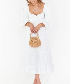 Show Me Your Mumu Mandi Midi Dress ~ White Rose Jacquard New Mu 19 Show Me Your Mumu Mandi Midi Dress ~ White Rose Jacquard New Mu