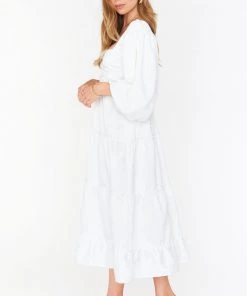 Show Me Your Mumu Mandi Midi Dress ~ White Rose Jacquard New Mu 17 Show Me Your Mumu Mandi Midi Dress ~ White Rose Jacquard New Mu
