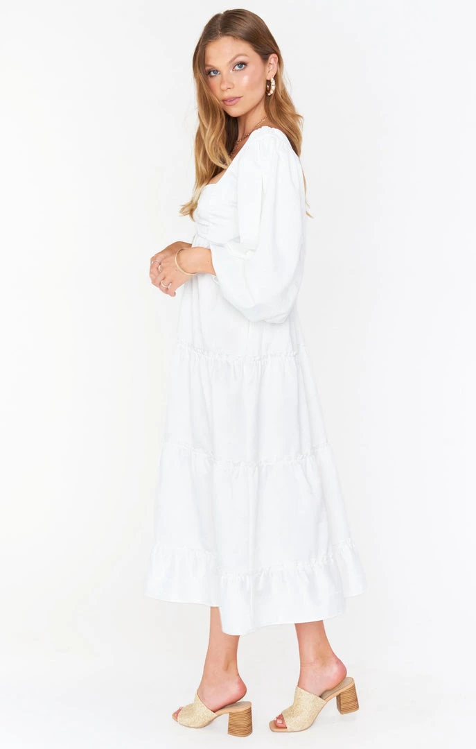 Show Me Your Mumu Mandi Midi Dress ~ White Rose Jacquard New Mu 14 Show Me Your Mumu Mandi Midi Dress ~ White Rose Jacquard New Mu