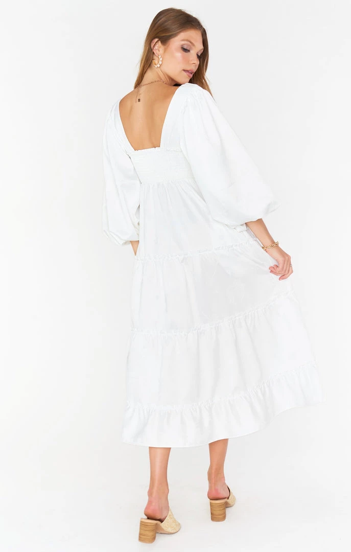 Show Me Your Mumu Mandi Midi Dress ~ White Rose Jacquard New Mu 15 Show Me Your Mumu Mandi Midi Dress ~ White Rose Jacquard New Mu
