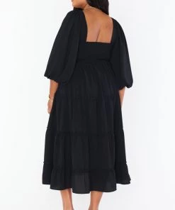Show Me Your Mumu Elaina Midi Dress ~ Black