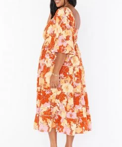 Show Me Your Mumu Elaina Midi Dress ~ Party Poppy Blooms New Mu