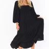 Show Me Your Mumu Elaina Midi Dress ~ Black
