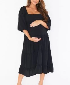 Show Me Your Mumu Elaina Midi Dress ~ Black