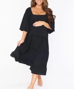 Show Me Your Mumu Elaina Midi Dress ~ Black
