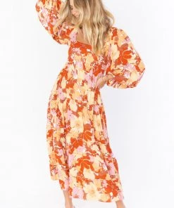 Show Me Your Mumu Elaina Midi Dress ~ Party Poppy Blooms New Mu