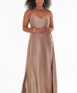 Show Me Your Mumu Faith Maxi Dress ~ Dune Luxe Satin
