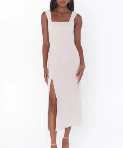 Show Me Your Mumu Dresses Eden Midi Dress ~ Show Me The Ring Stretch