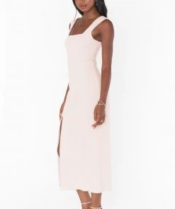 Show Me Your Mumu Eden Midi Dress ~ Dusty Blush Stretch