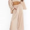 Show Me Your Mumu New Mu Tucker Top ~ Champagne Luxe Satin