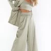 Show Me Your Mumu Irwin Pants ~ Moss Green Luxe Satin New Mu