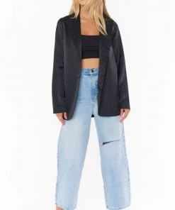 Show Me Your Mumu Ansley Crop Top ~ Black Stretch