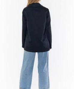Show Me Your Mumu Felix Blazer ~ Black Luxe Satin 13 Show Me Your Mumu Felix Blazer ~ Black Luxe Satin