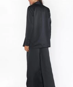 Show Me Your Mumu Felix Blazer ~ Black Luxe Satin 10 Show Me Your Mumu Felix Blazer ~ Black Luxe Satin