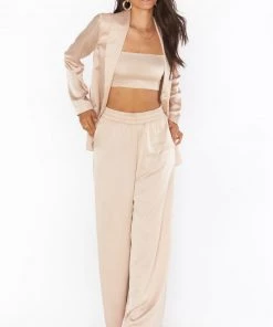 Show Me Your Mumu New Mu Felix Blazer ~ Champagne Luxe Satin