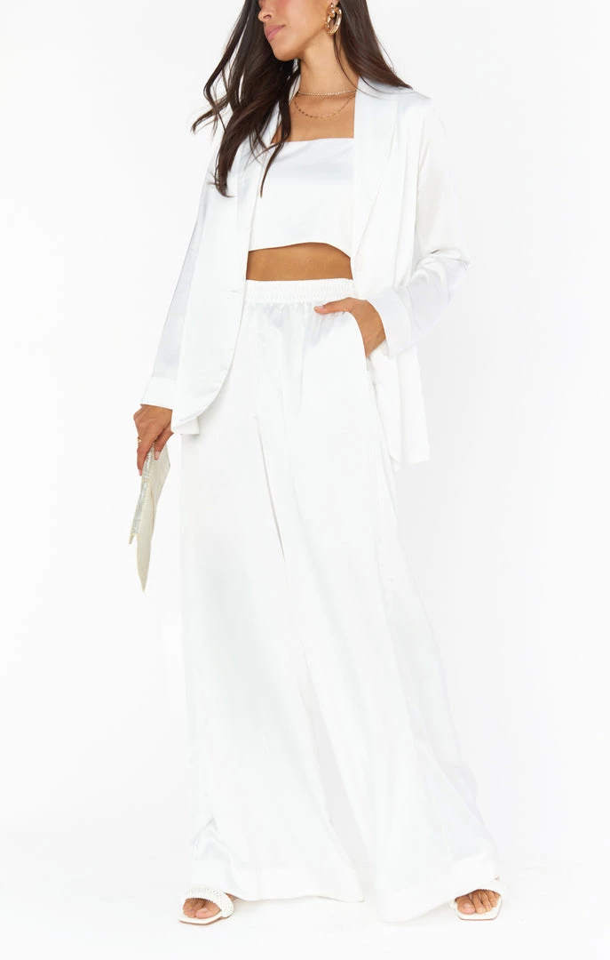 Show Me Your Mumu Irwin Pants ~ Ivory Luxe Satin New Mu 4 Show Me Your Mumu Irwin Pants ~ Ivory Luxe Satin New Mu