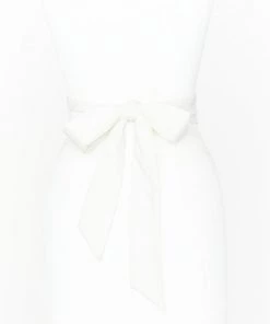 Show Me Your Mumu Bridesmaid Sash ~ White Stretch Accessories