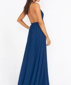 Show Me Your Mumu Luna Halter Dress ~ Rich Navy Crisp 10 Show Me Your Mumu Luna Halter Dress ~ Rich Navy Crisp