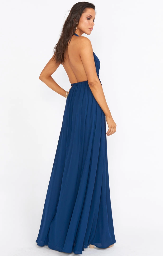 Show Me Your Mumu Luna Halter Dress ~ Rich Navy Crisp 5 Show Me Your Mumu Luna Halter Dress ~ Rich Navy Crisp