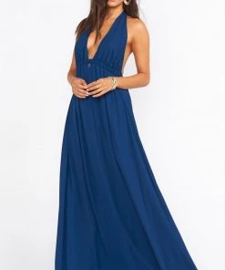 Show Me Your Mumu Luna Halter Dress ~ Rich Navy Crisp 11 Show Me Your Mumu Luna Halter Dress ~ Rich Navy Crisp