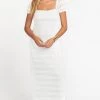 Show Me Your Mumu Dresses Stella Maxi Dress ~ One And Only Lace White