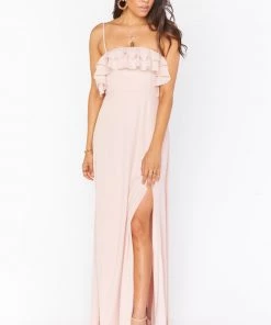 Show Me Your Mumu Emma Ruffle Maxi Dress ~ Dusty Blush Crisp 19 Show Me Your Mumu Emma Ruffle Maxi Dress ~ Dusty Blush Crisp