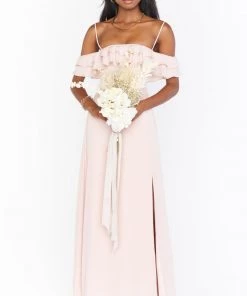 Show Me Your Mumu Emma Ruffle Maxi Dress ~ Dusty Blush Crisp 25 Show Me Your Mumu Emma Ruffle Maxi Dress ~ Dusty Blush Crisp