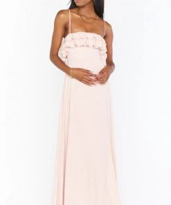 Show Me Your Mumu Emma Ruffle Maxi Dress ~ Dusty Blush Crisp 26 Show Me Your Mumu Emma Ruffle Maxi Dress ~ Dusty Blush Crisp