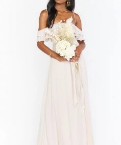 Show Me Your Mumu Emma Ruffle Maxi Dress ~ Show Me The Ring Crisp Bridesmaids Dresses