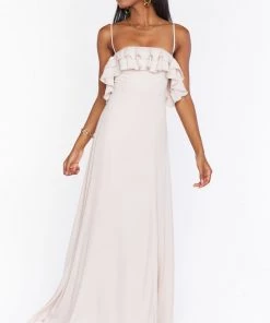 Show Me Your Mumu Emma Ruffle Maxi Dress ~ Show Me The Ring Crisp Bridesmaids Dresses