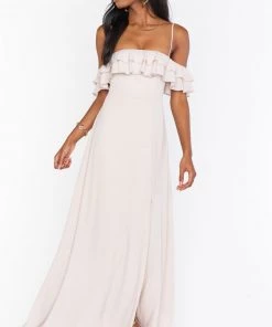 Show Me Your Mumu Emma Ruffle Maxi Dress ~ Show Me The Ring Crisp Bridesmaids Dresses