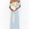 Show Me Your Mumu Emma Ruffle Maxi Dress ~ Silver Sage Crisp