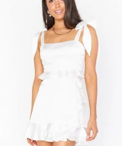 Show Me Your Mumu Larson Mini Skirt ~ Ivory Luxe Satin Bottoms 12 Show Me Your Mumu Larson Mini Skirt ~ Ivory Luxe Satin Bottoms