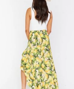 Show Me Your Mumu Bottoms Angelina High Low Skirt ~ Citrus Stretch 13 Show Me Your Mumu Bottoms Angelina High Low Skirt ~ Citrus Stretch